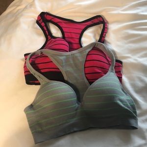 push up sports bra set
